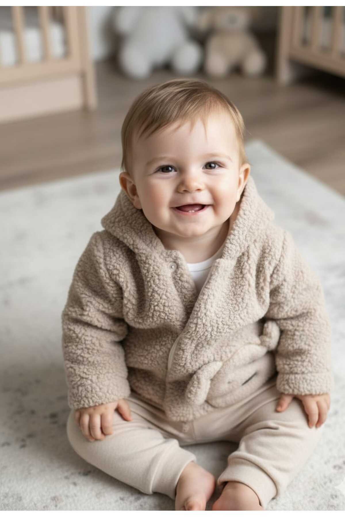 Trolly Kids Laura Baby Peluş Ayıcıklı Teddy Hırka fotoğrafı 2 (önizleme)