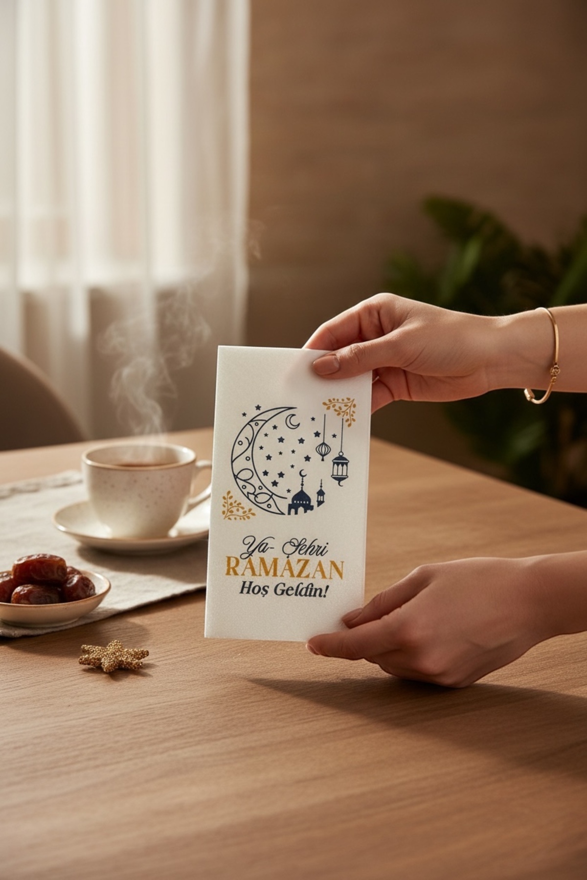 Ramazan Ayına Özel Baskılı Desenli İftar Peçetesi 25'li Paket