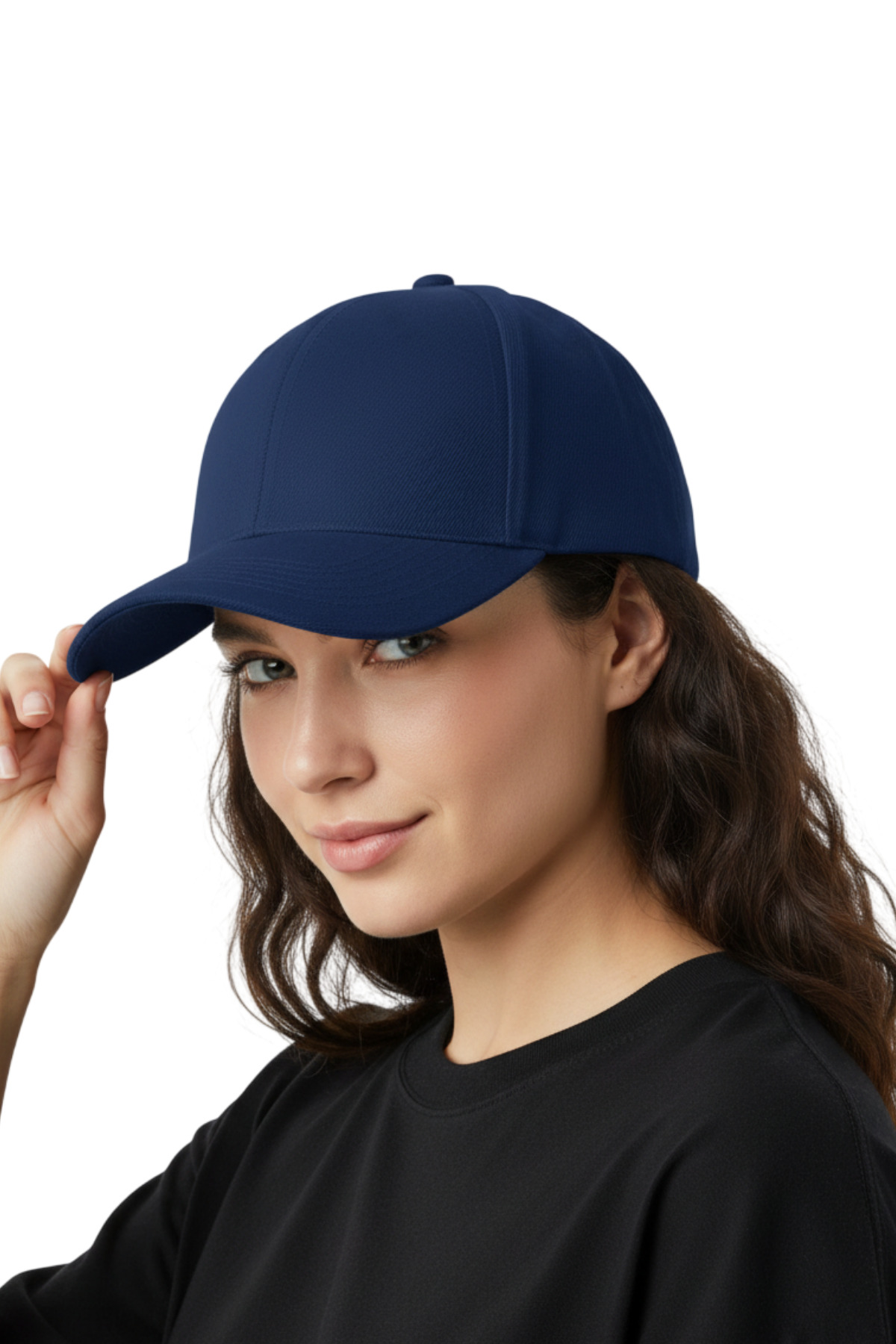 CapHub Basic Şapka - Lacivert %100 Pamuk Gabardin Unisex Model görsel 2