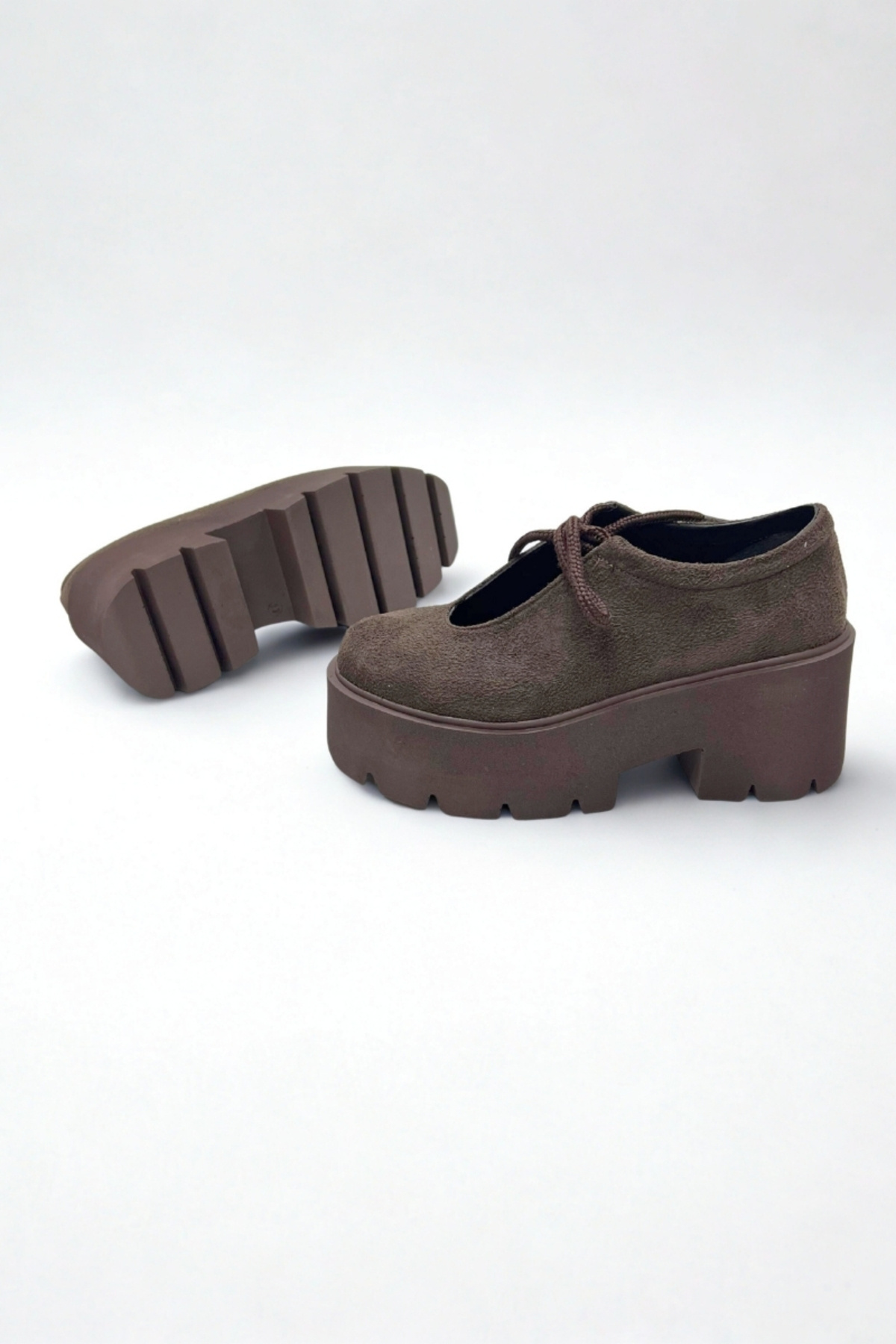 inizio Kahverengi Süet Kadın Loafer P9067 görsel 6