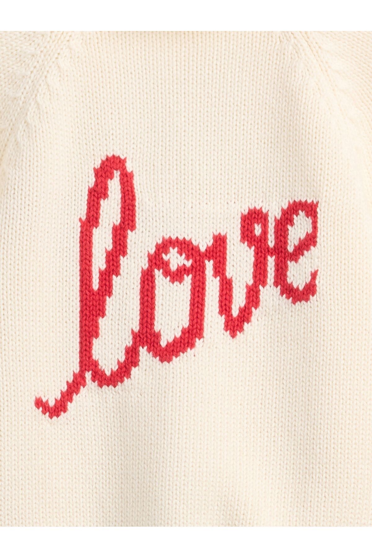 GAP Bebek Krem Love Shawl Hırka fotoğrafı 2 (önizleme)