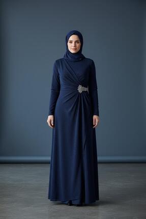 Bahat taş detaylı abiye