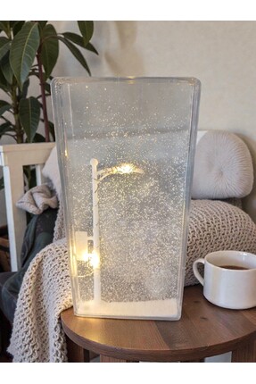 Diyeri Sade şık ışiklı sokak lambası kar küresi