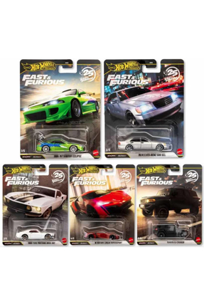 ÖZ OFİS Fast and Furious 25. Yıl CHASE'li Set 5'li Set Yeni