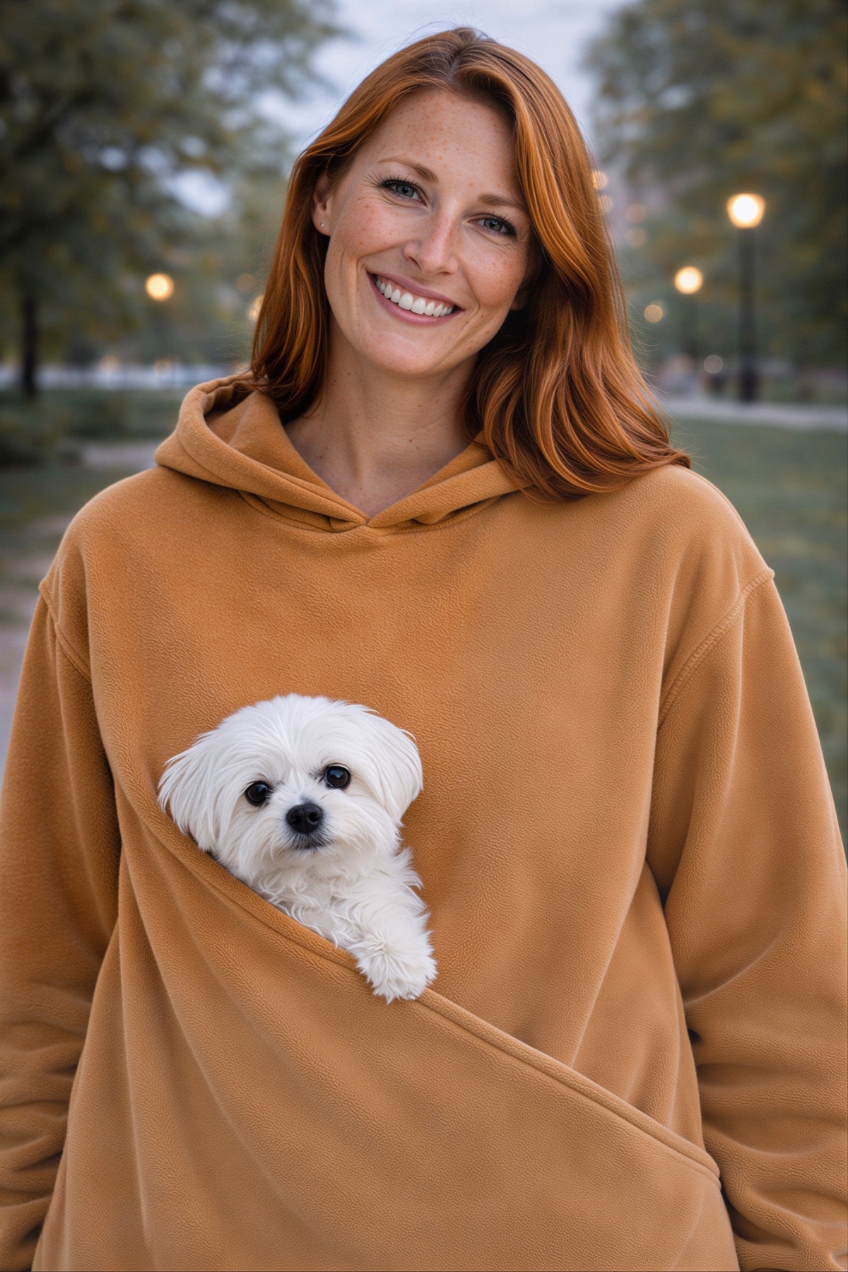 nisshop Kanguru Cepli Köpek Taşıma Sweatshirt, Kapüşonlu Evcil Hayvan Taşıyıcı Oversize Hoodie