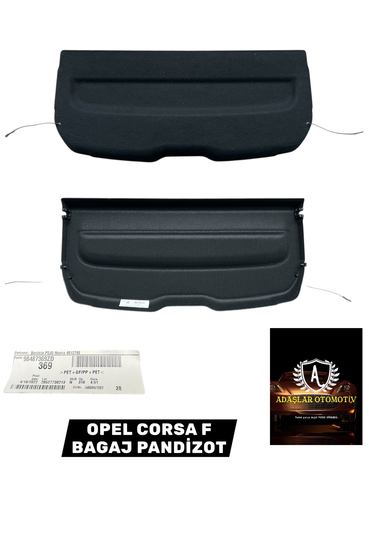ORJ OPEL CORSA F BAGAJ PANDİZOT ORİJİNAL 98487369ZD - Fiyatı