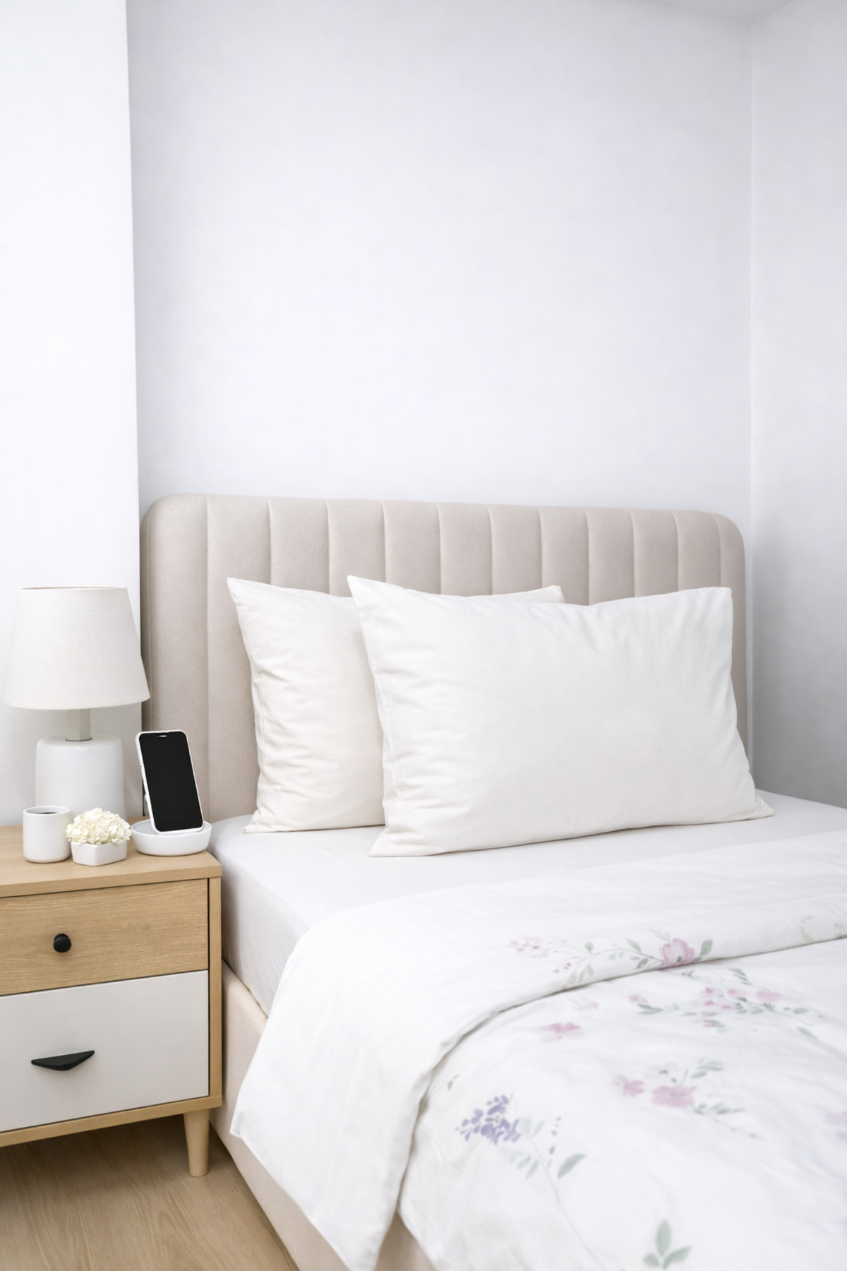 100% Cotton 50x70 cm Solid Color Soft Textured Covered Pillowcase 2pcs Set
