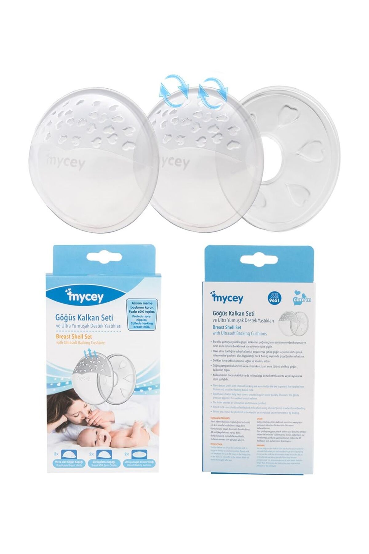 E&D Collection Mycey TCM09610 Göğüs Kalkanı, Şeffaf fotoğrafı 3 (önizleme)