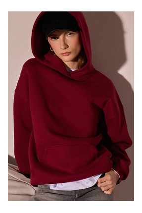 Flaubert ZEMLİYA-kadin 3 İplik Oversize sade Sweatshirt – Sokak Modası Rahat ...