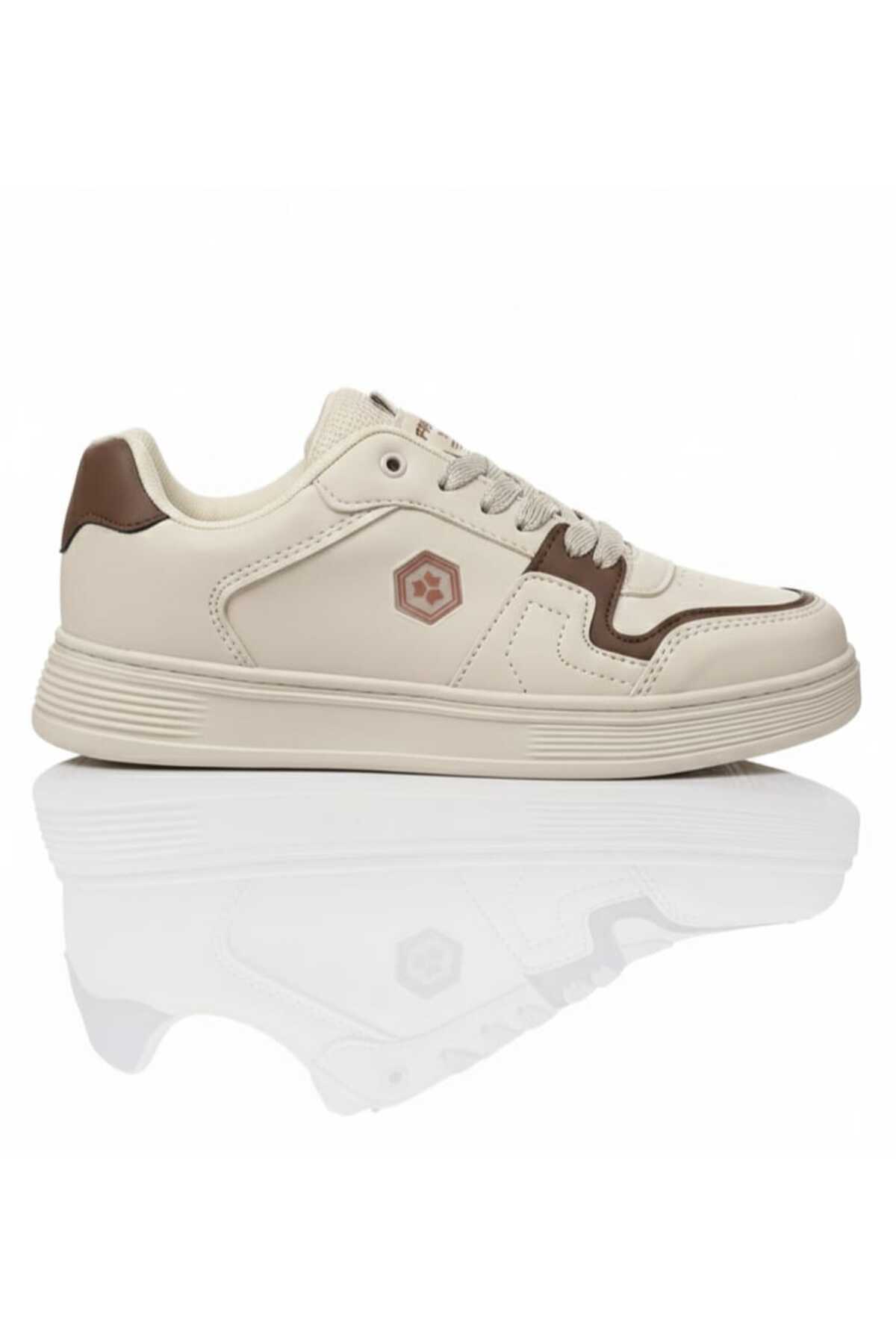 McDark  KADIN BEJ SNEAKER AYAKKABI SUYA DAYANIKLI ULTRA HAFİF TABAN - Görsel 3