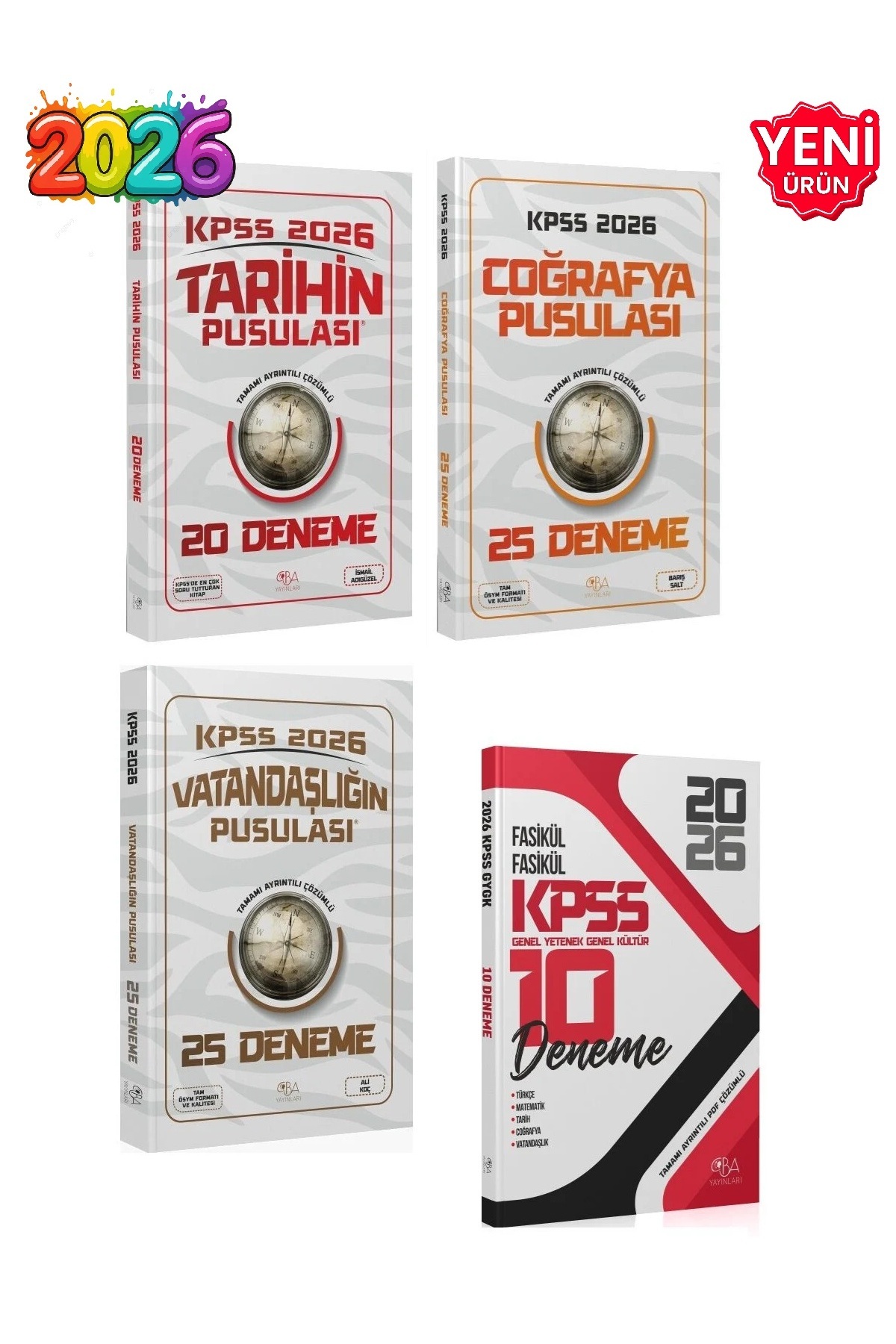 CBA Akademi 2026 - KPSS Lisans Genel Kültür Branş Deneme + Tüm