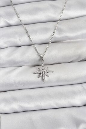 Ayşegül hediyelik Ayşegul hediyelik 316L Çelik Zincir Gümüş Renk Kutup Yıldız...