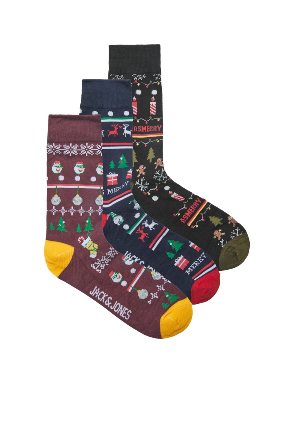 جک اند جونز جوراب مردانه مدل Jacjingle Socks Giftbox به رنگ سرمه‌ای - 12222807