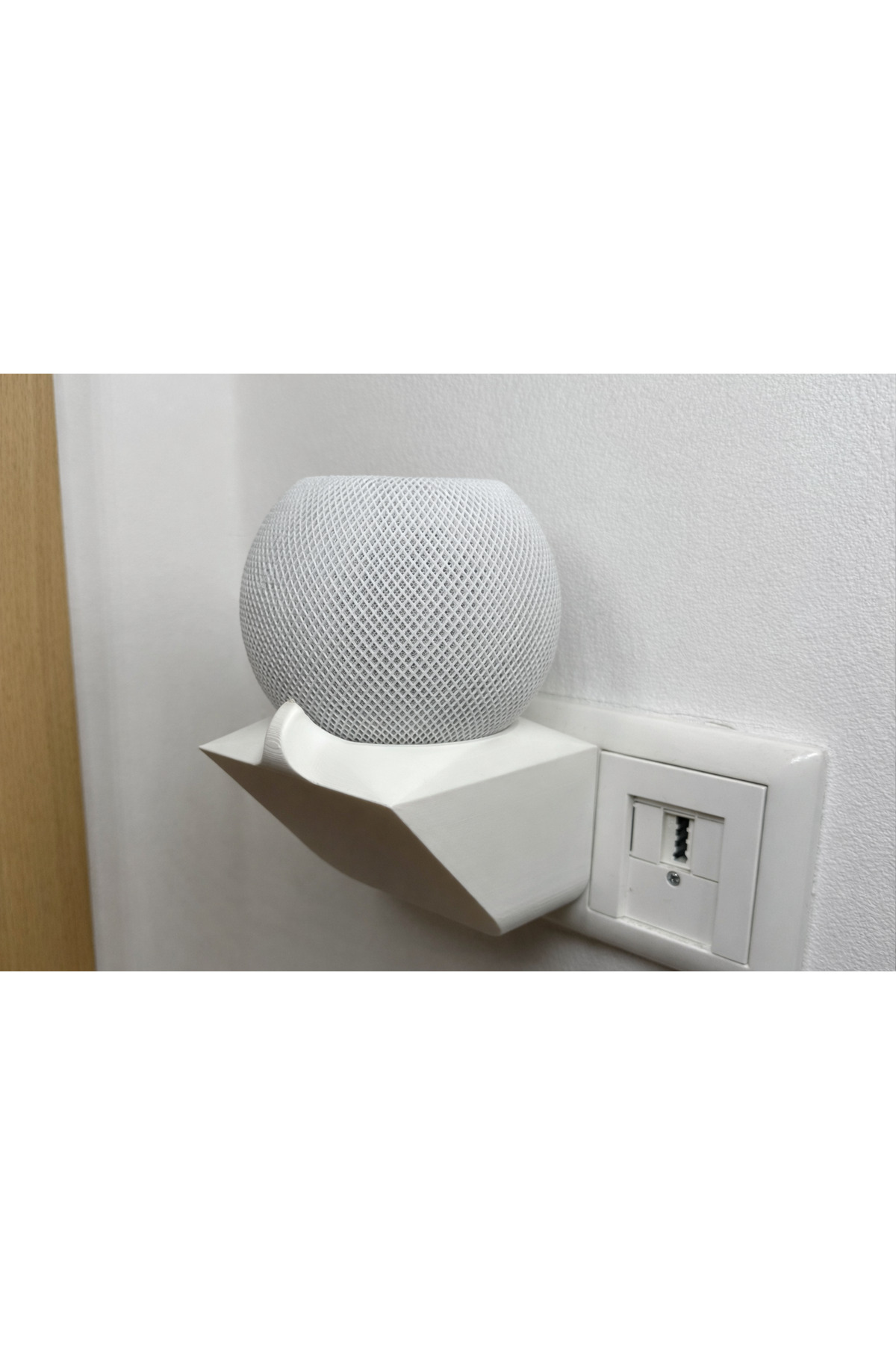 Zaru Concept Beyaz - Homepod Mini Akıllı Hoparlör Uyumlu Priz Tipi