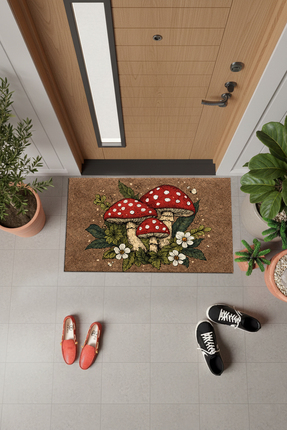 PATRON KP_239 Kapı Önü Paspas Kaymaz Pvc Dot Taban , Makinada Yıkanabilir