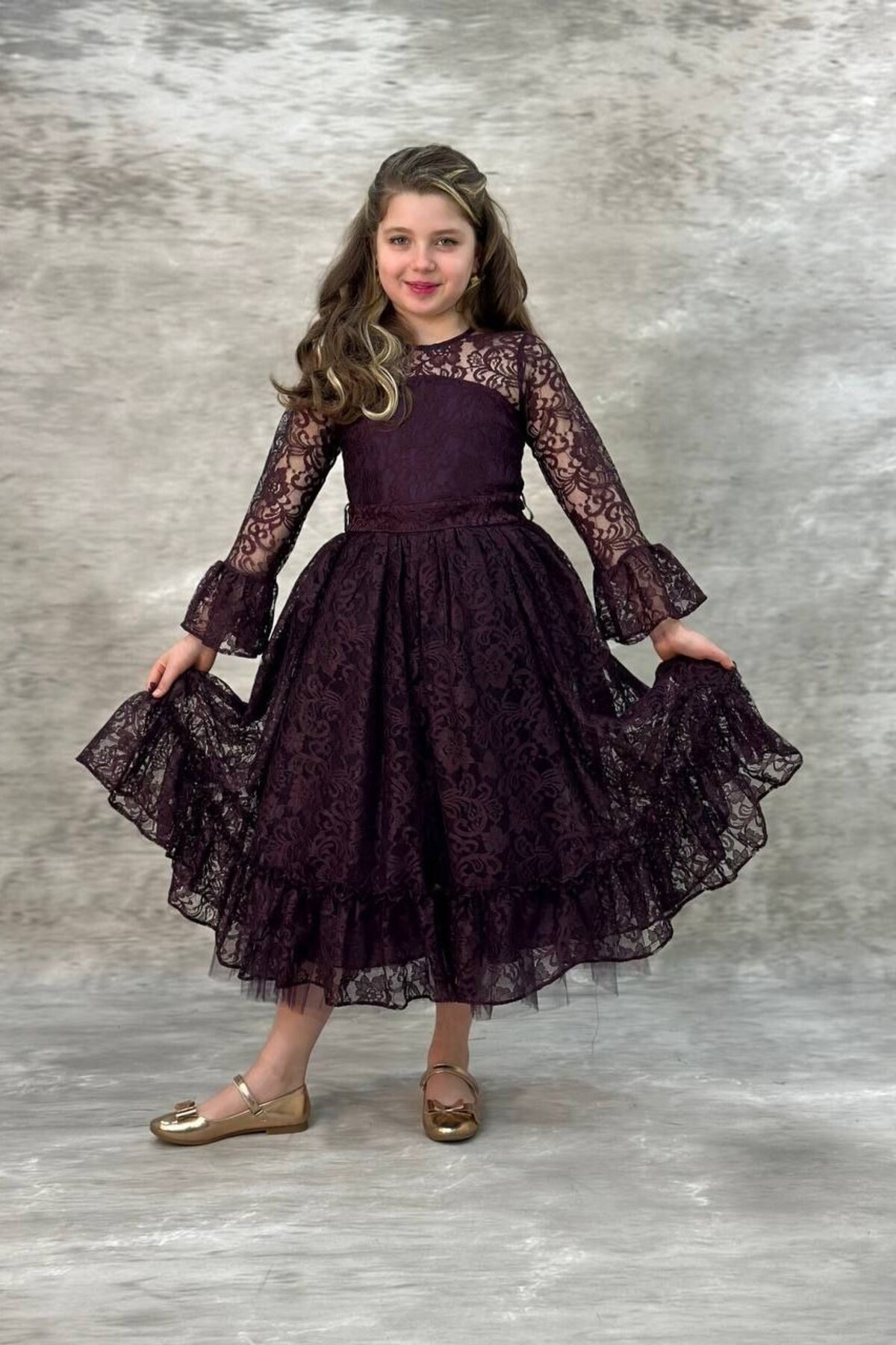 Dantelli Çocuk Abiye ABY6661