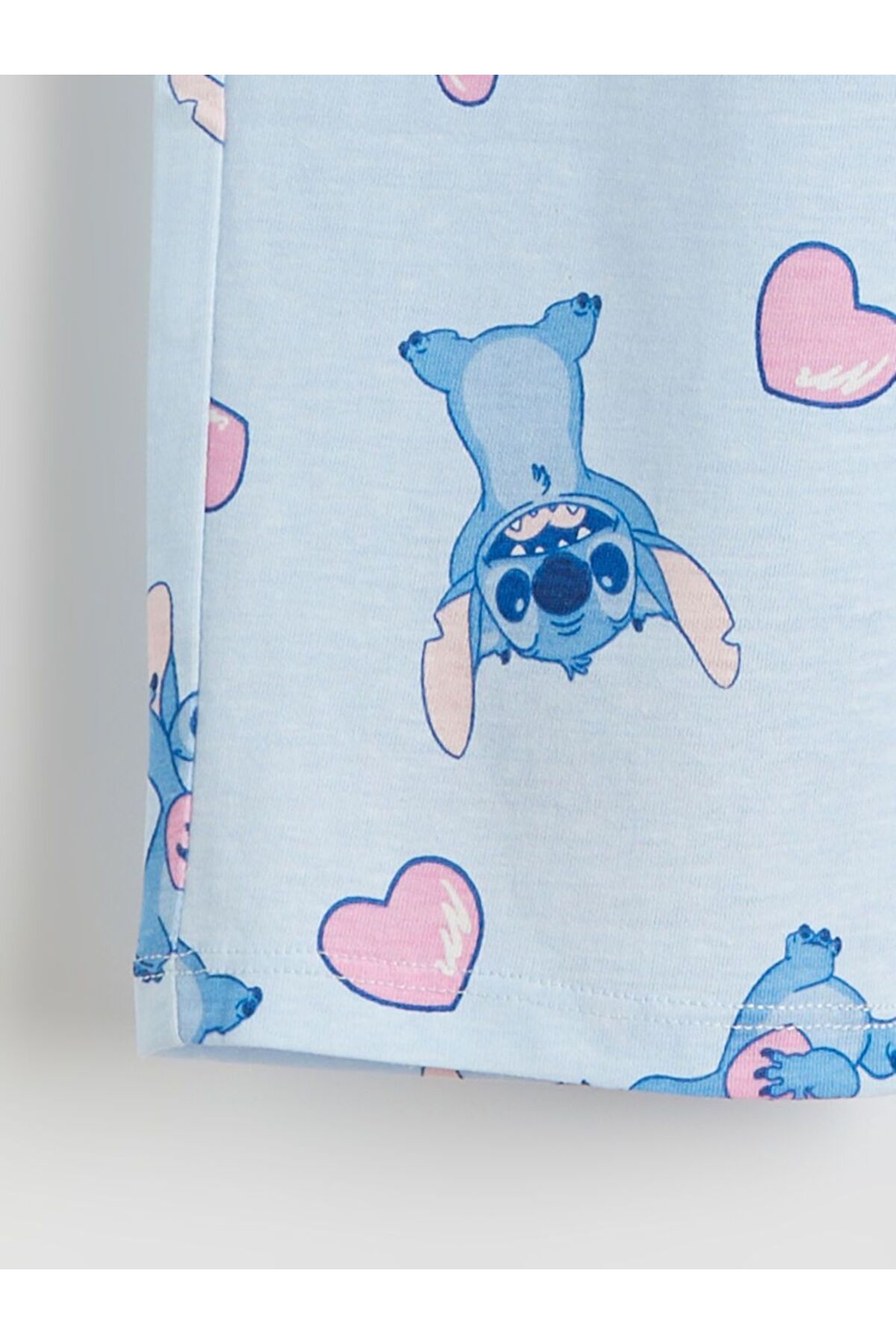 LC Waikiki Gömlek Yaka Stitch Baskılı Kız Çocuk Pijama Takımı fotoğrafı 6 (önizleme)