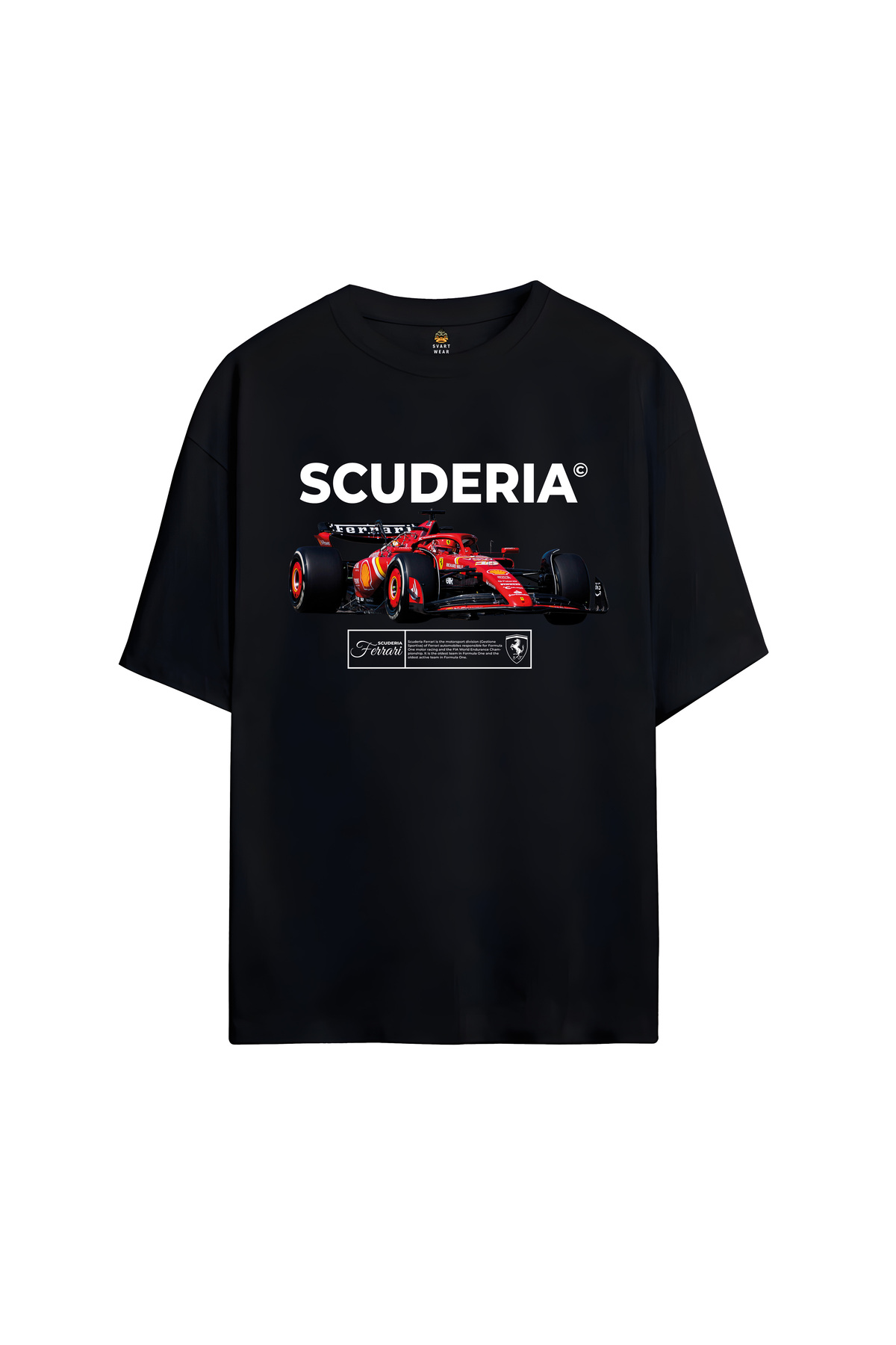 Ferrari Scuderia F1 Printed Oversize T-Shirt