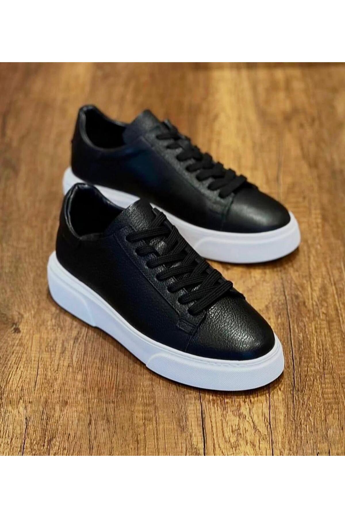 Taşpınar Ayakkabı  %100 Hakiki Deri Ortopedik Hafif Erkek Rahat Günlük Hafif Terletmez Büyük Numara Sneaker Ayk. 37-50 - Görsel 2