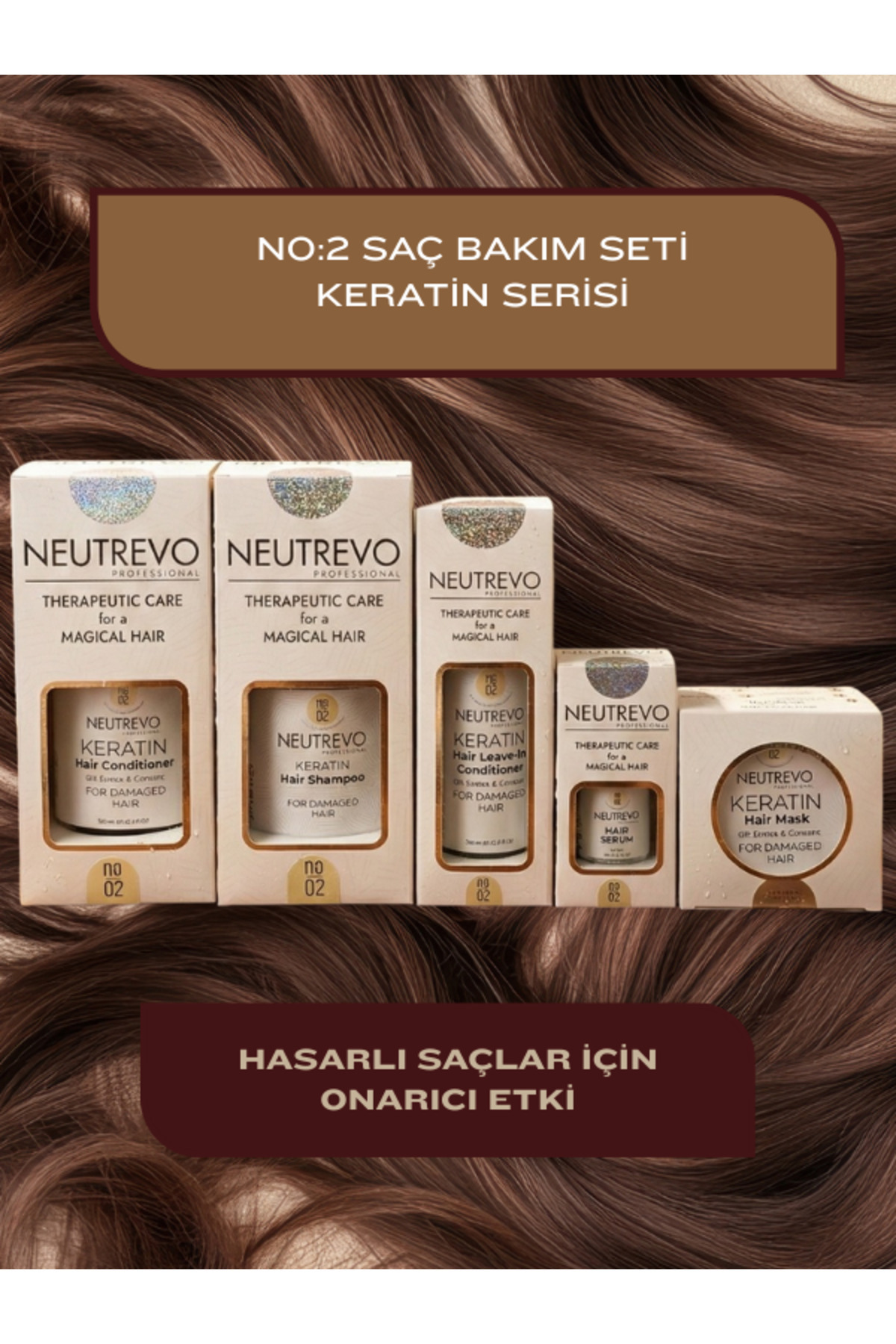 Neutrevo Professional No:2 Saç Bakım Seti Keratin Serisi — NeutrevoNo2SET