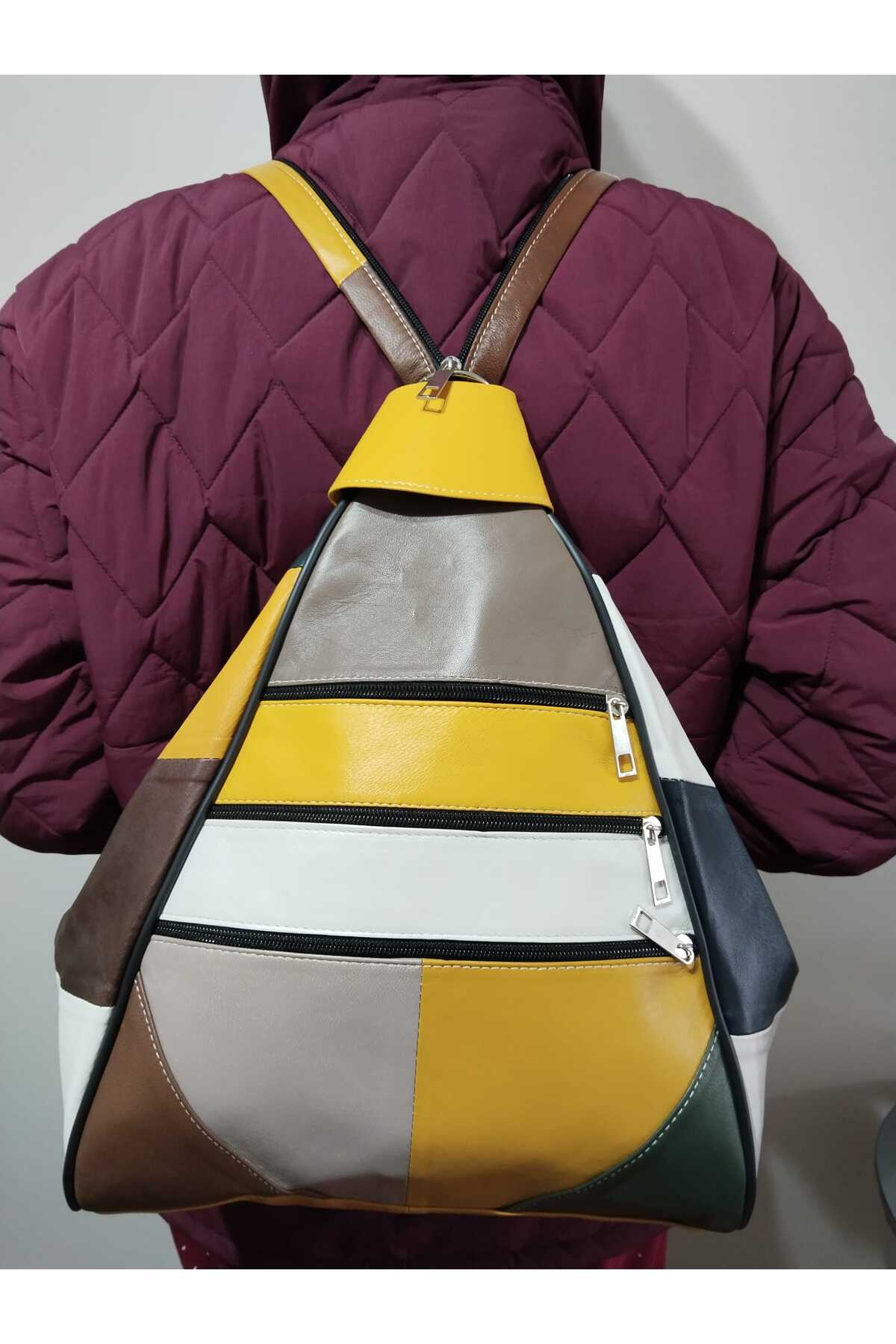 GENUINE LEATHER WOMEN'S BACKPACK (40CM X 26CM X 17CM)