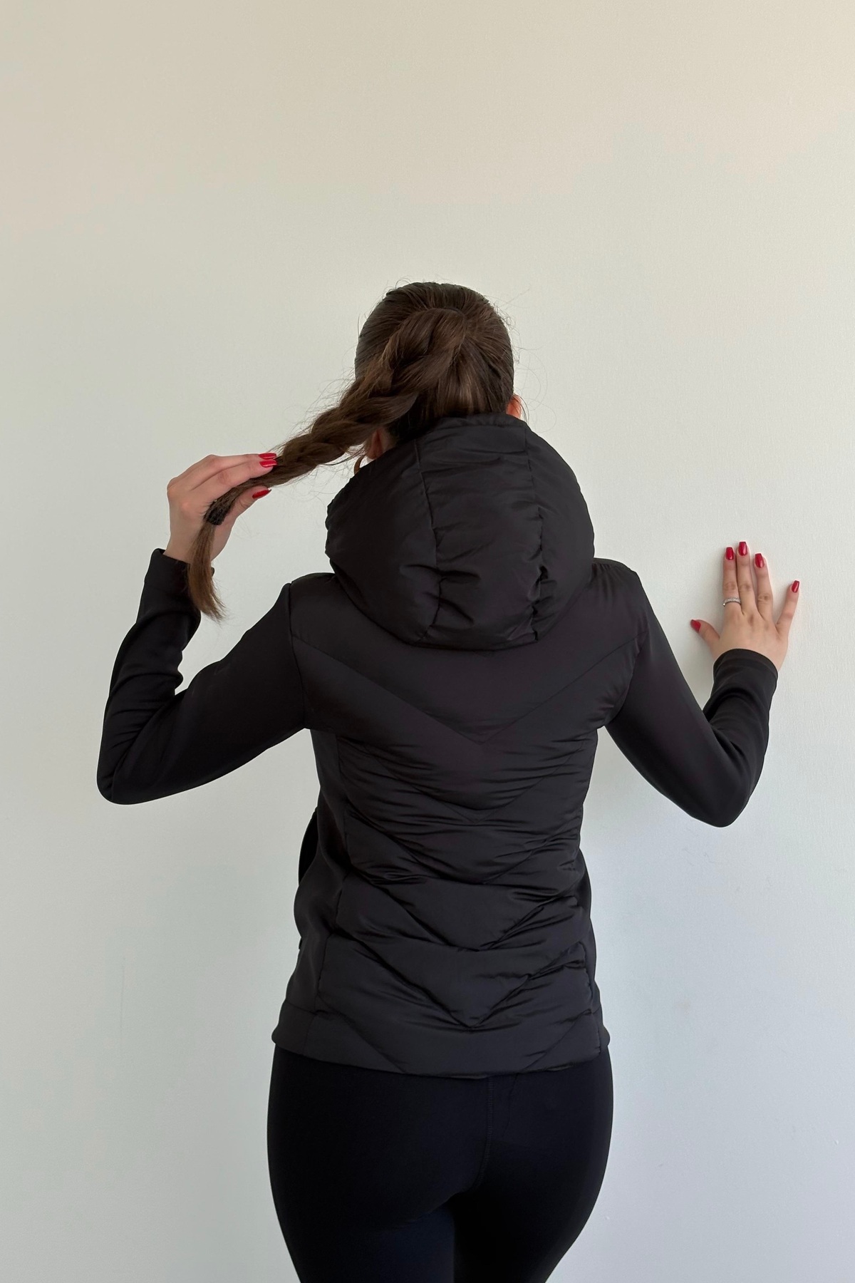 Moderk  ZRA Model Range Rover Mom Kontrast Şişme Mont Ceket Kadın Astarlı - Görsel 4