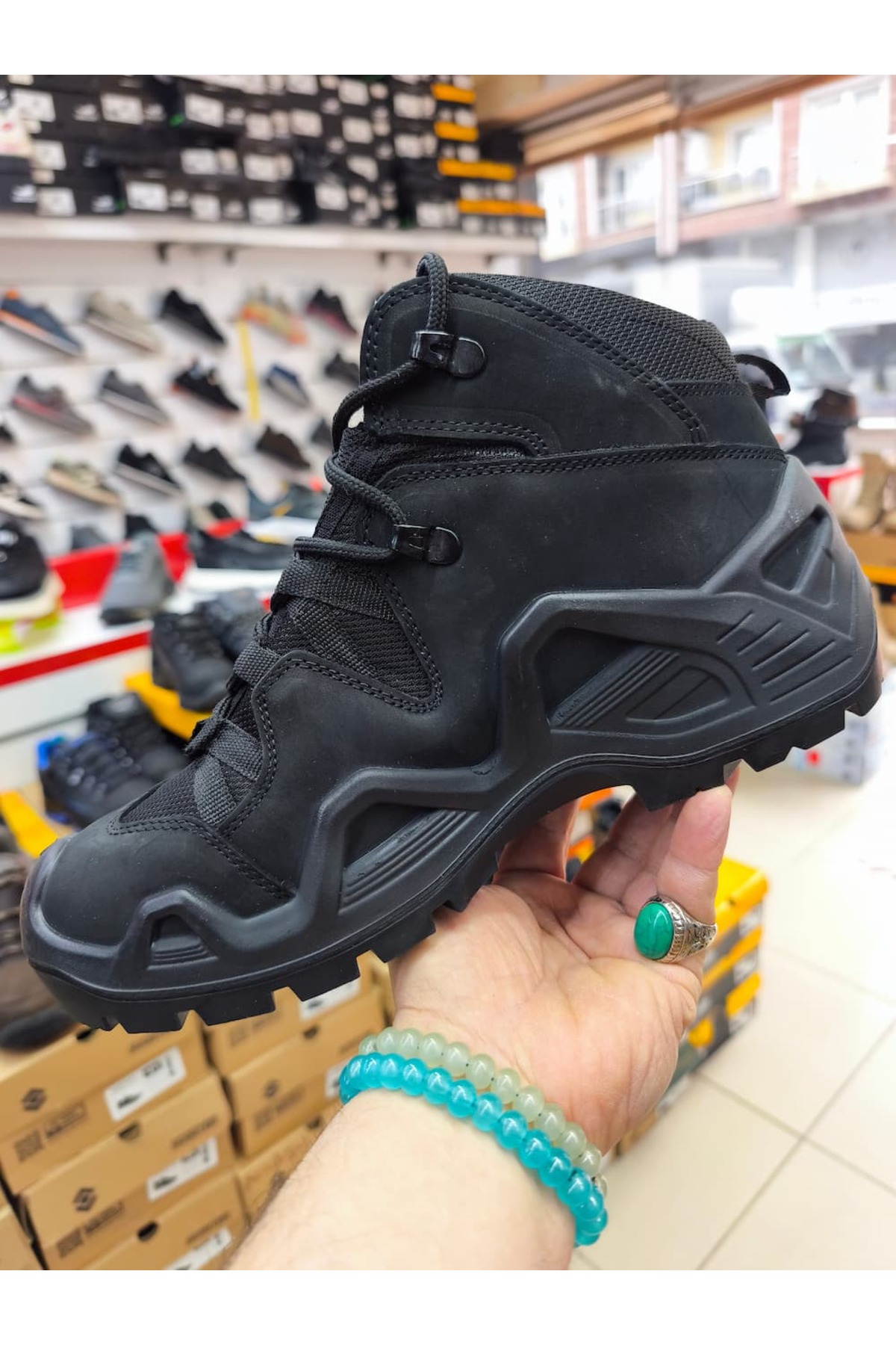 Ayakx Spor Tactikal Askeri Özel Harekat Kışlık Hakiki Deri Postal M1490 Trekkıng Sneakers 1492 bot Ayakkabı görsel 3