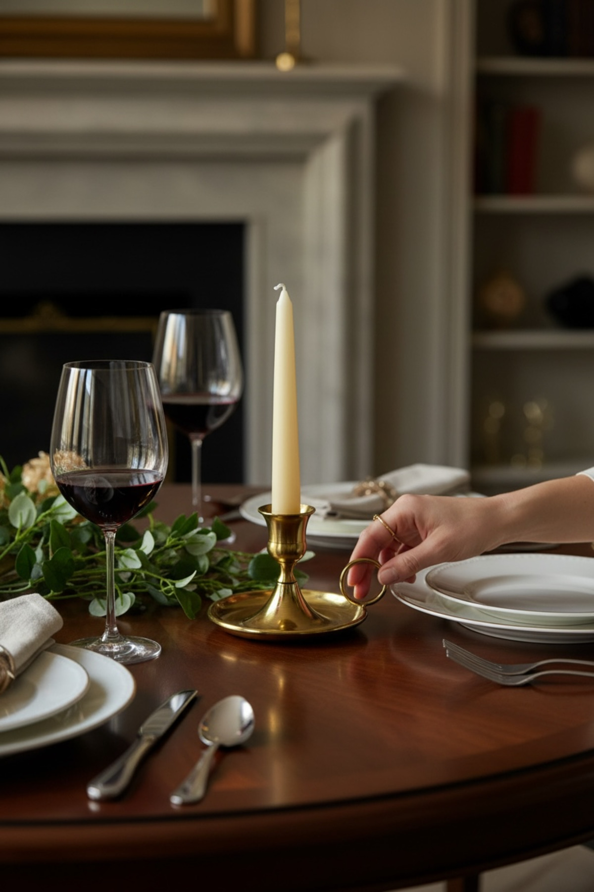 Eskitme Gold Şinanay Şamdan Mumluk El Şamdanı