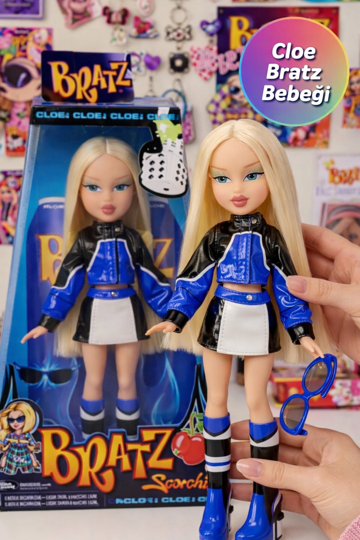 TOYFEST Bratz Scorchin Cloe Moda Bebek Moto Stil Kıyafet Aksesuar