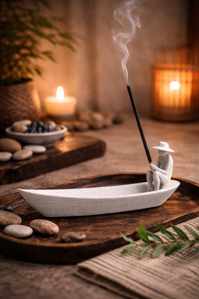 Otscraft Studio Tekne Formlu Dekoratif Tütsülük – Zen Seri