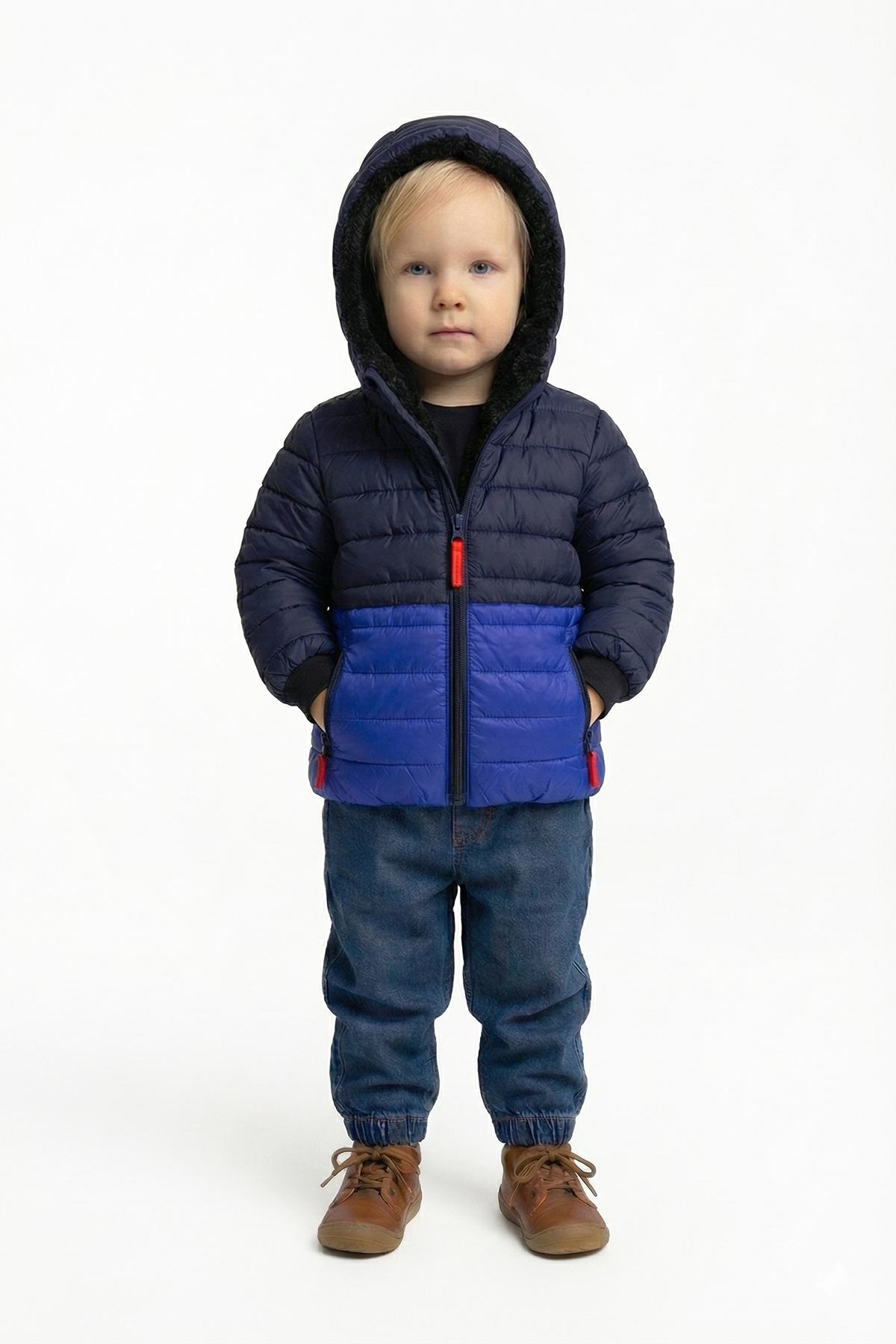 D1fference ERKEK-KIZ Bebek ve Çocuk Şişme Mont Su ve Rüzgar Geçirmez Kürk Astarlı Kışlık (2–5 Yaş) fotoğrafı 2 (önizleme)