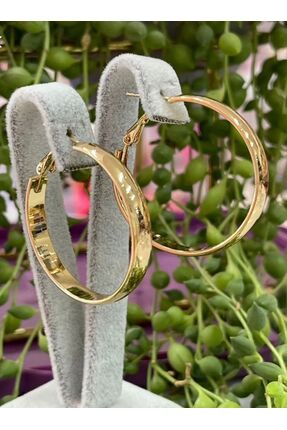 artistik bijuteri Çelik Halka Küpe 4 Cm Çapında