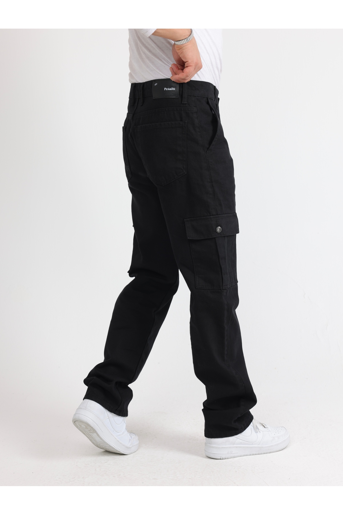 Erkek Baggy Kargo Cepli Siyah Pantolon — مشکی 2317 — تصویر 3 از 3
