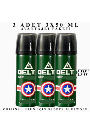 M-TECH 3 Adet Yeni Nesil Delt.a Bib.er Kişisel Ga.z.ıı Sprey 3x50 ml