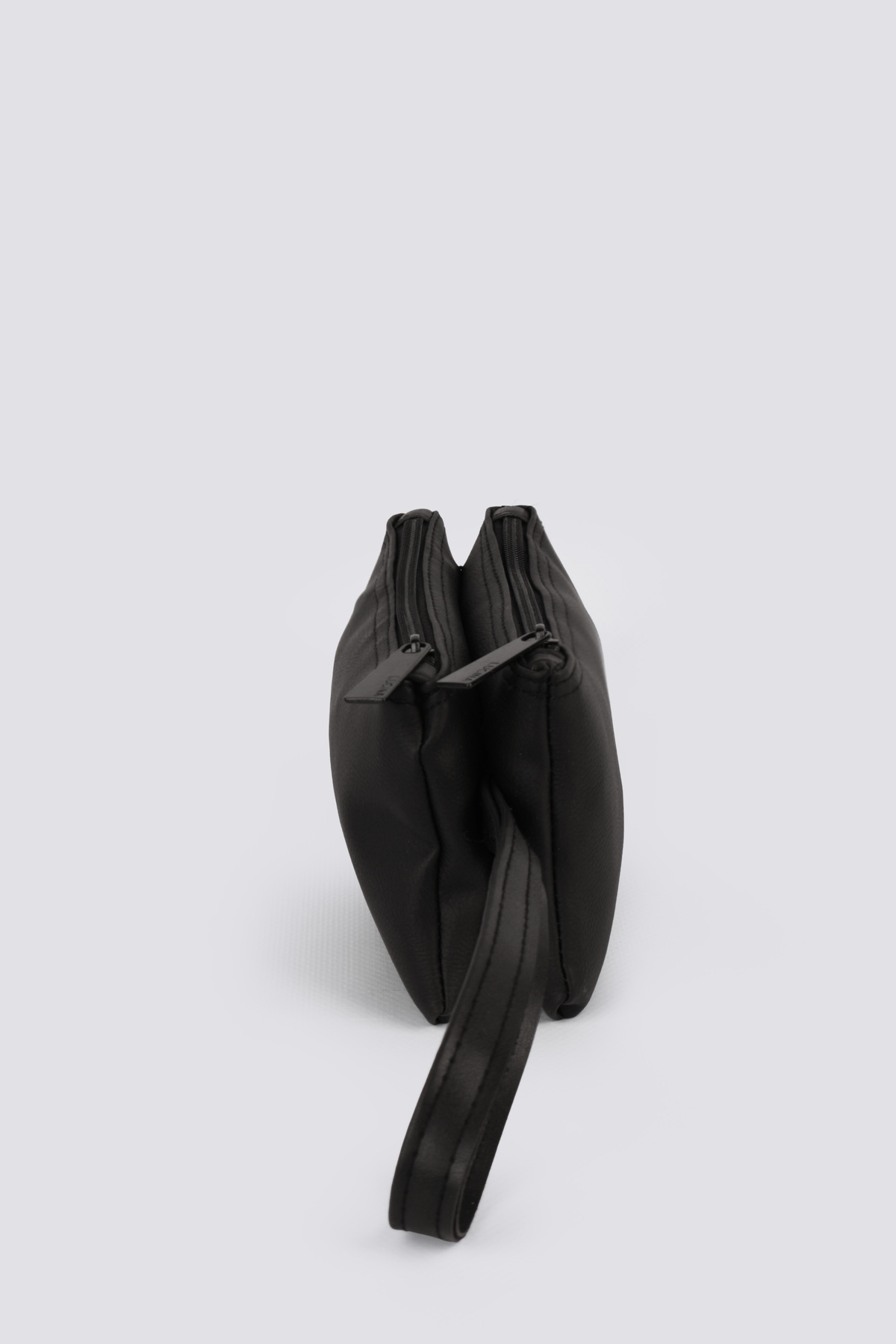 westbag Unisex Siyah Çift Bölmeli Fermuarlı Günlük El Çantası görsel 2