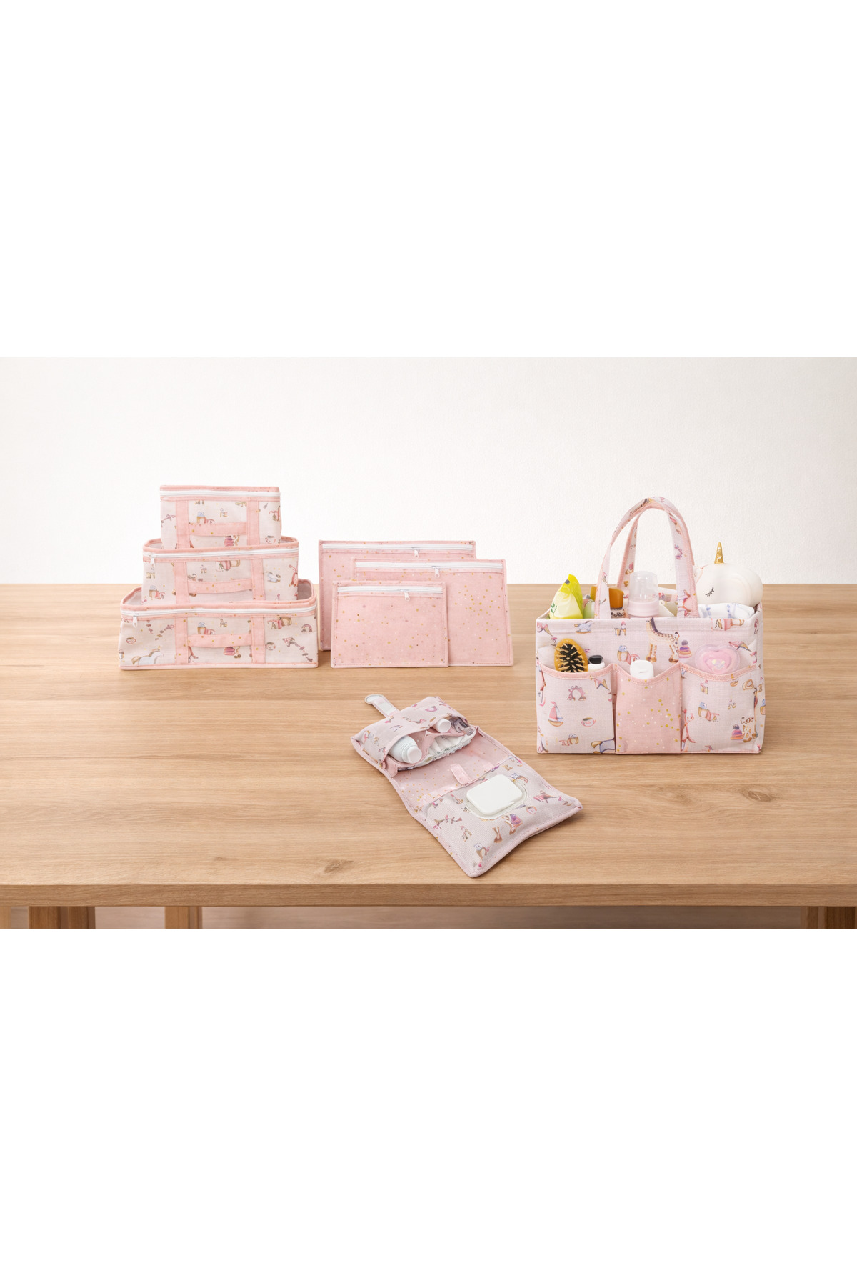 PONÇİK BEBEK Doğum ÇantasıÇok Kullanışlı Düzenleyici Set 3Parça Alt Açma Alt Bakım Çantası 6'lı Çanta Düzenleyici fotoğrafı 2 (önizleme)