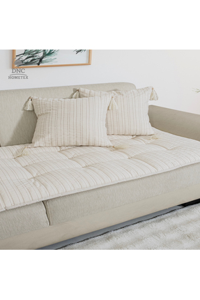 DNC home tekstil Keten Evcil Hayvan Dostu Koltuk Pedi/Koltuk Şiltesi, Yıkanab...