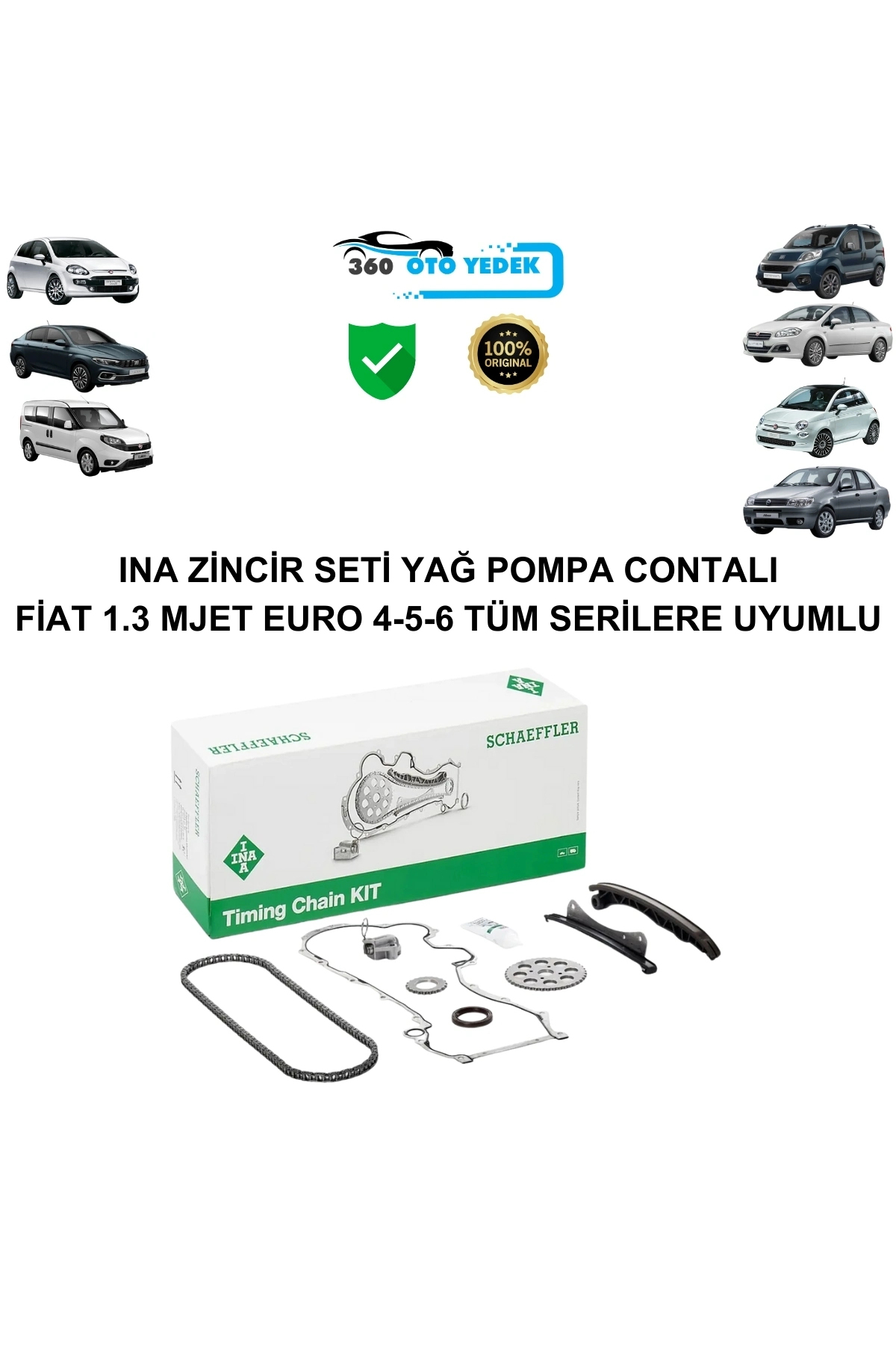 İna 559181741 Zincir Seti Fiat 1.3 Mjet Euro 4-5-6 Tüm Serilere