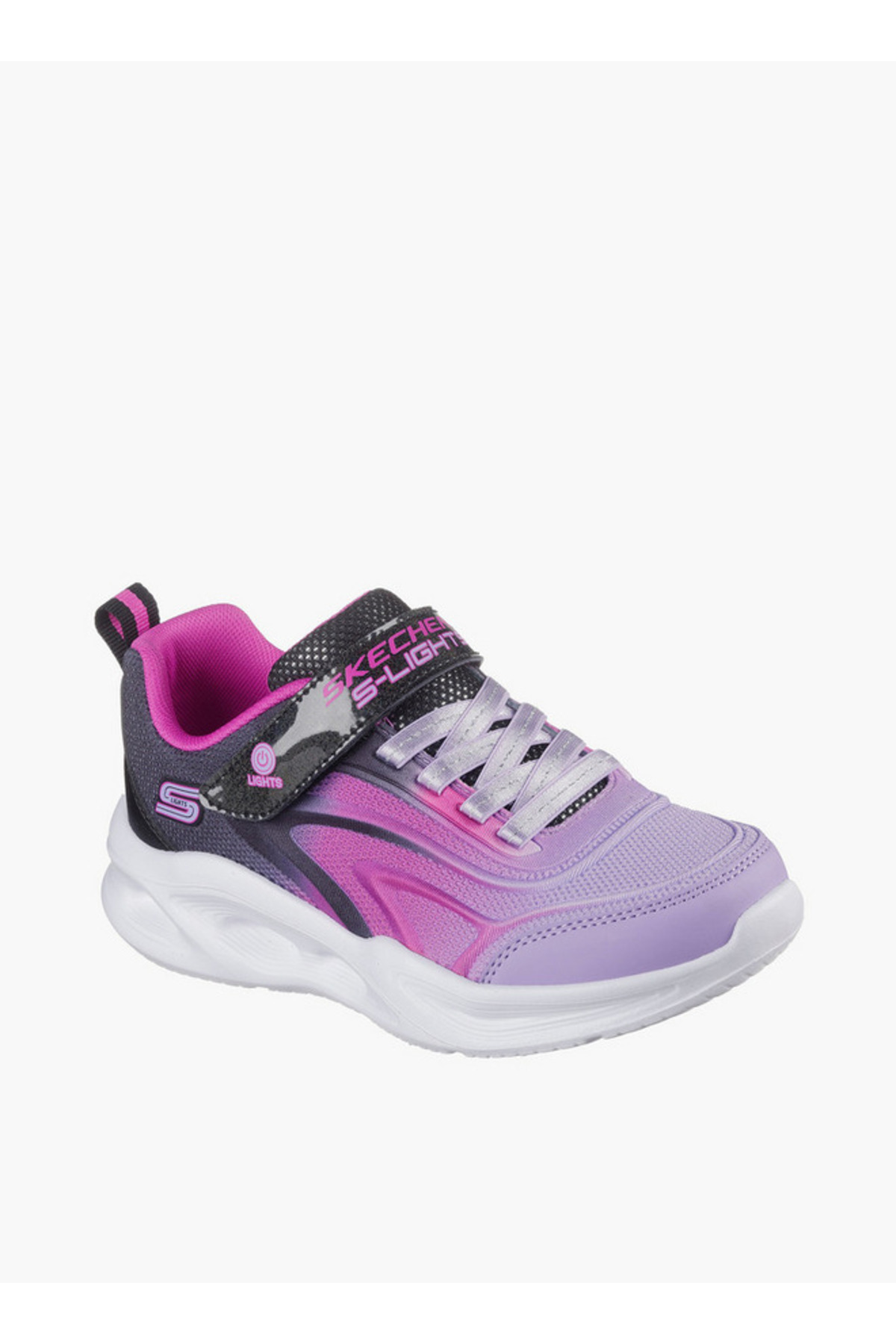 Skechers Girls SOLA GLOW Light-Up Sneakers - 303713L-BKMT