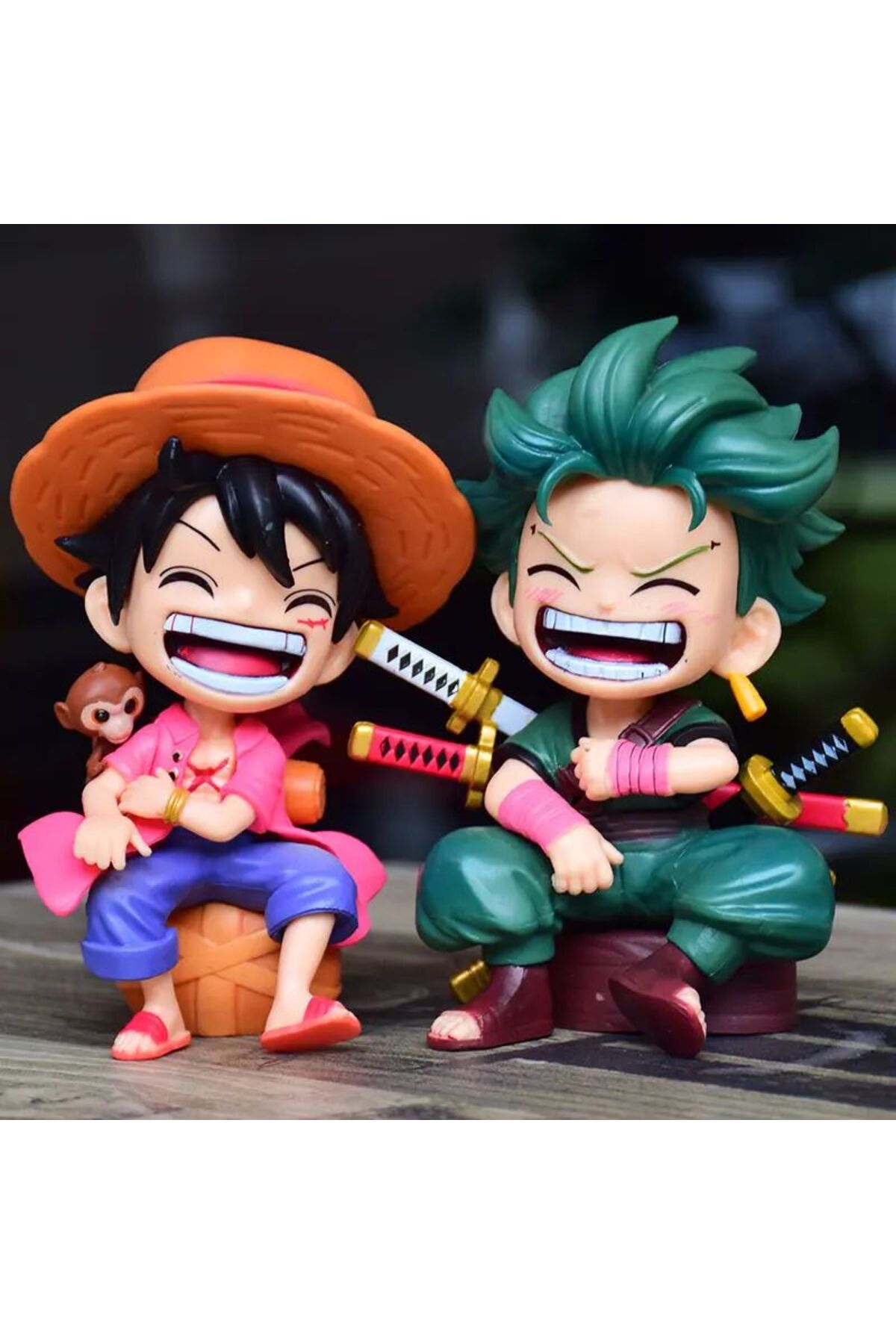 HEPBİMODA One Piece Luffy & Zoro Anime Figür Seti 2'li Set Anime