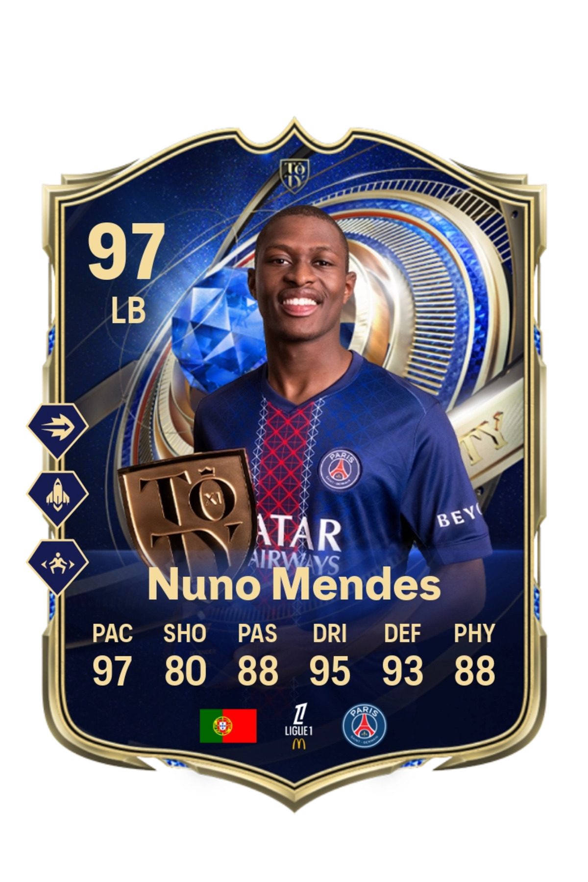 BERKANTTP Nuno Mendes FC 26 TEAM OF THE YEAR Fut Card - Fiyatı, Yorumları