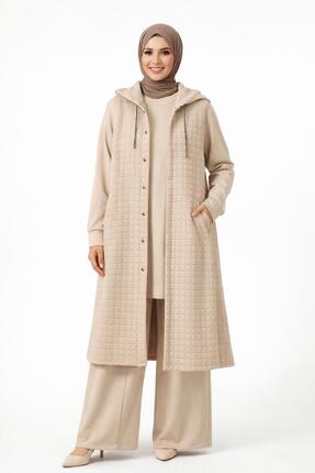 ELİFİMTESETTÜR Kapitone Cıtcıtlı Yelekli Üçlü Takım