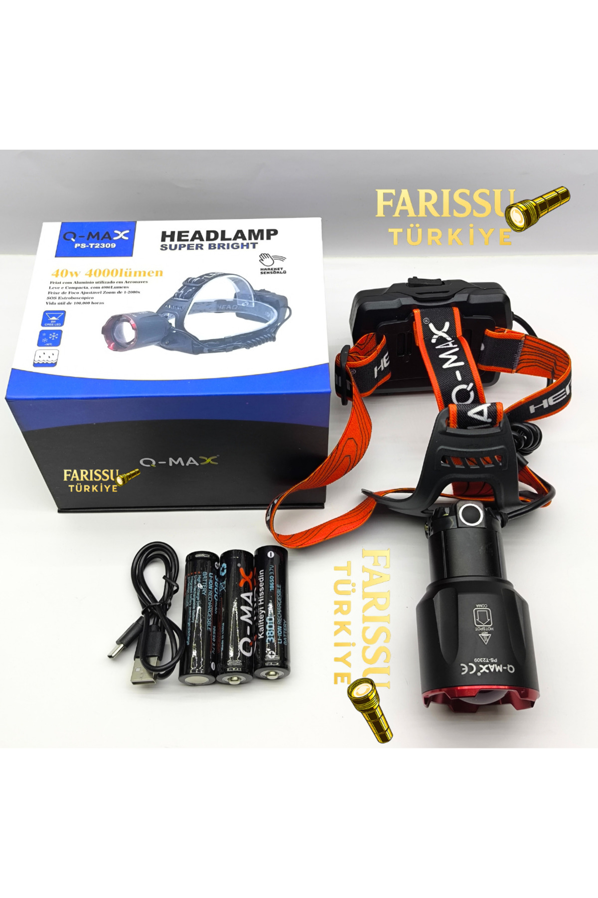 farissu PS-T2309 Ultra Güçlü 40W 4000 Lümen Hareket Sensörlü