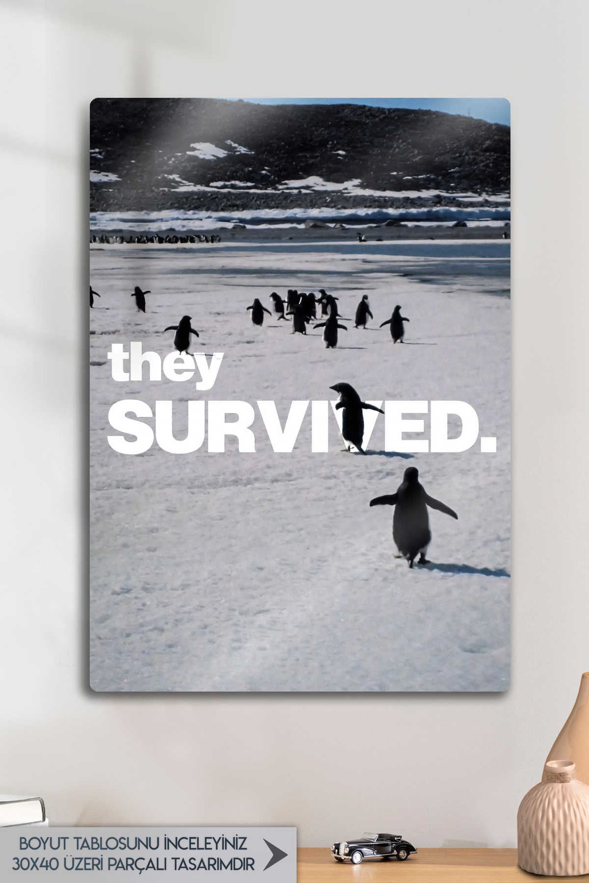 Metal Print - But Why, Nihilist Penguin, Motivation Chart, Penguin Poster, Herd Separating Penguin