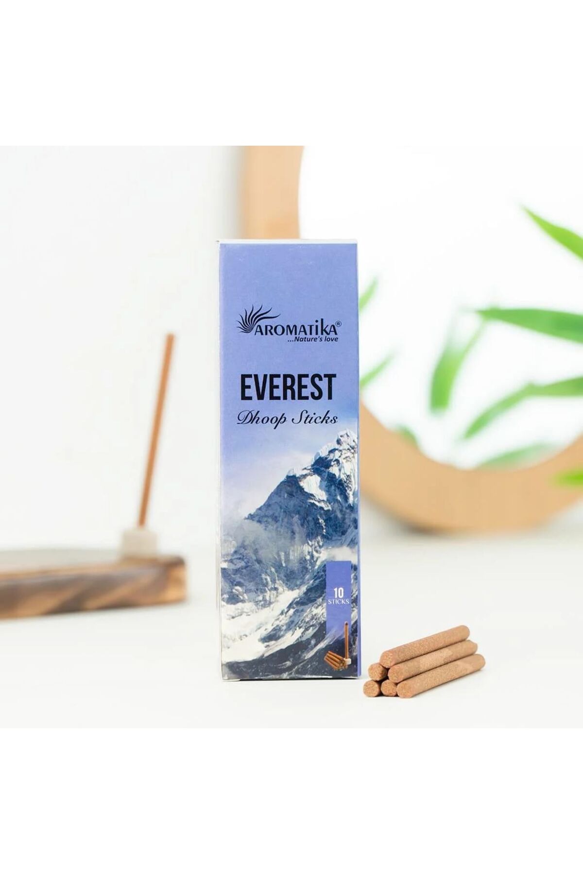 ORGANIC BRUSHLESS EVEREST ( SNOWY MOUNTAIN BREEZE ) DOOP INCENSE 10 PCS