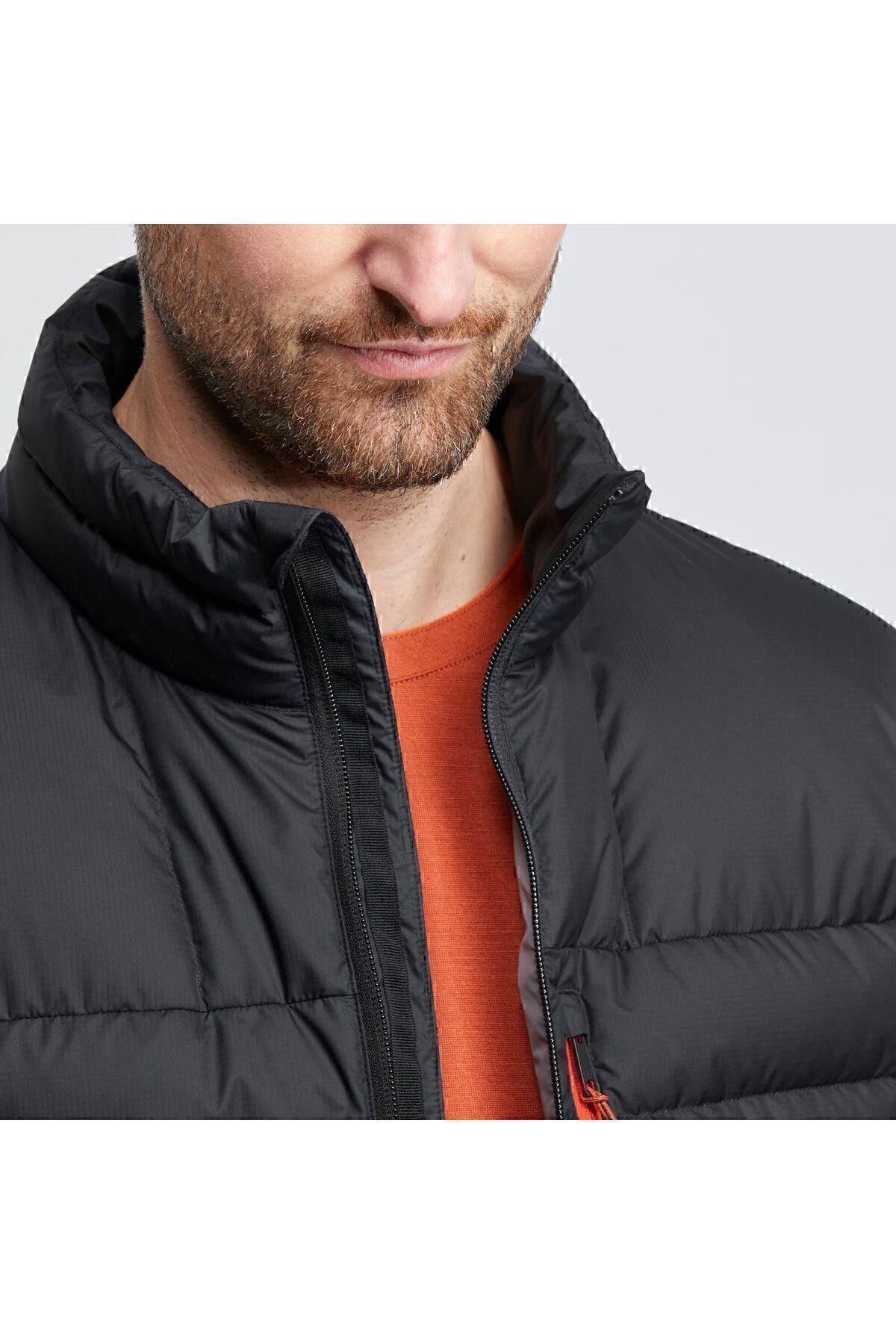 Decathlon Forclaz Erkek Outdoor Trekking Şişme Montu / -10°c - Siyah - Mt500 görsel 5