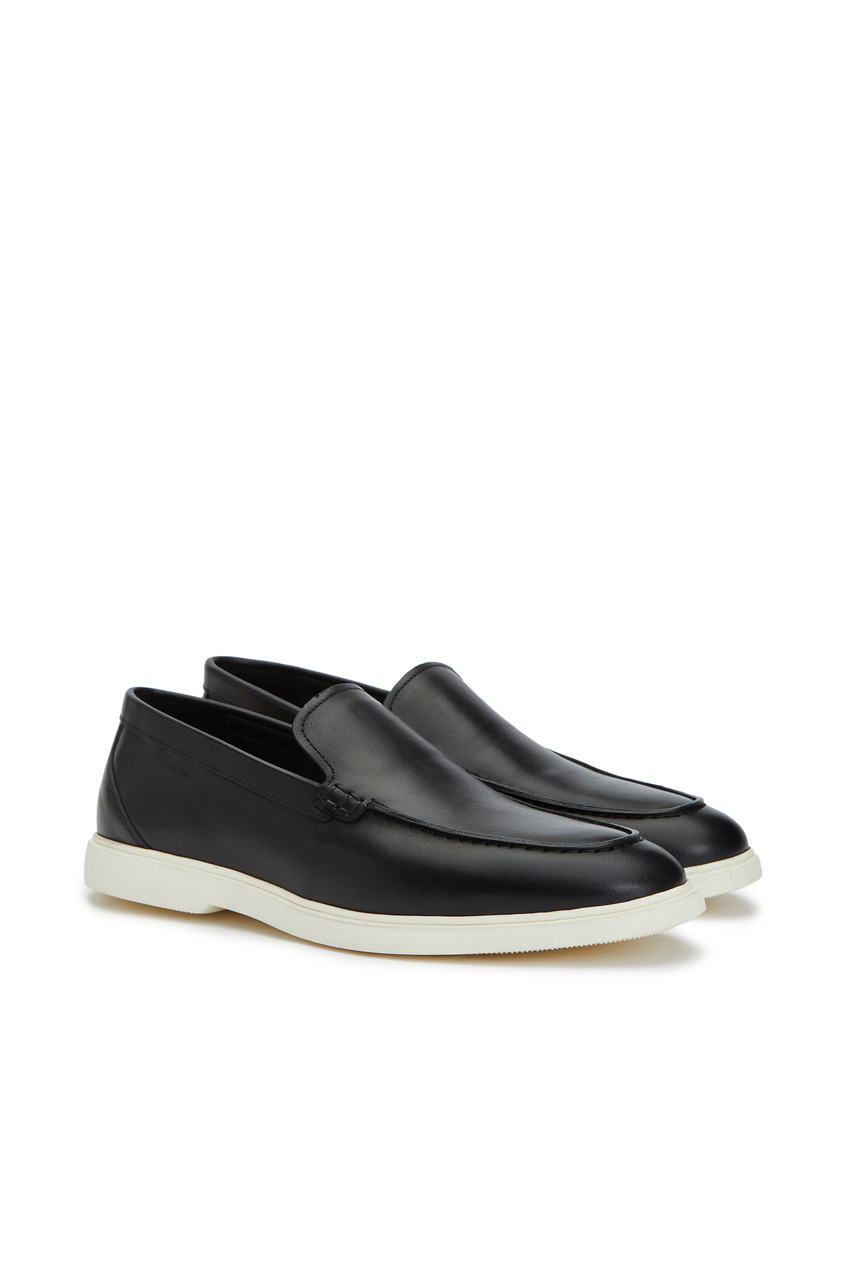 Black Men's Leather Loafer