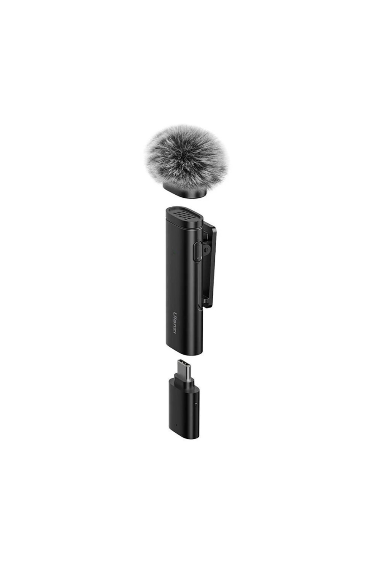 WM-10 Wireless Clip-on Microphone for Smartphones or Tablets (Type-C)
