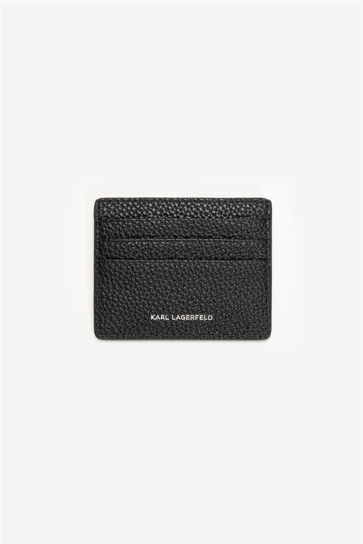 Karl Lagerfeld Ikon Pebble Kadın Kartlık Siyah görsel 2