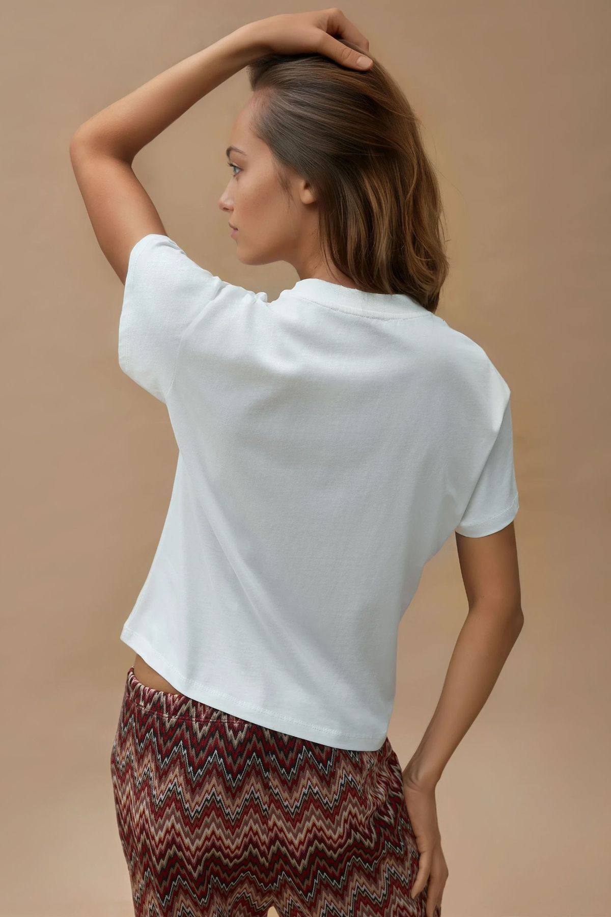 Hiccup  Baskı Detaylı Regular Fit Bisiklet Yakalı %100 Pamuklu T-shirt - Görsel 5